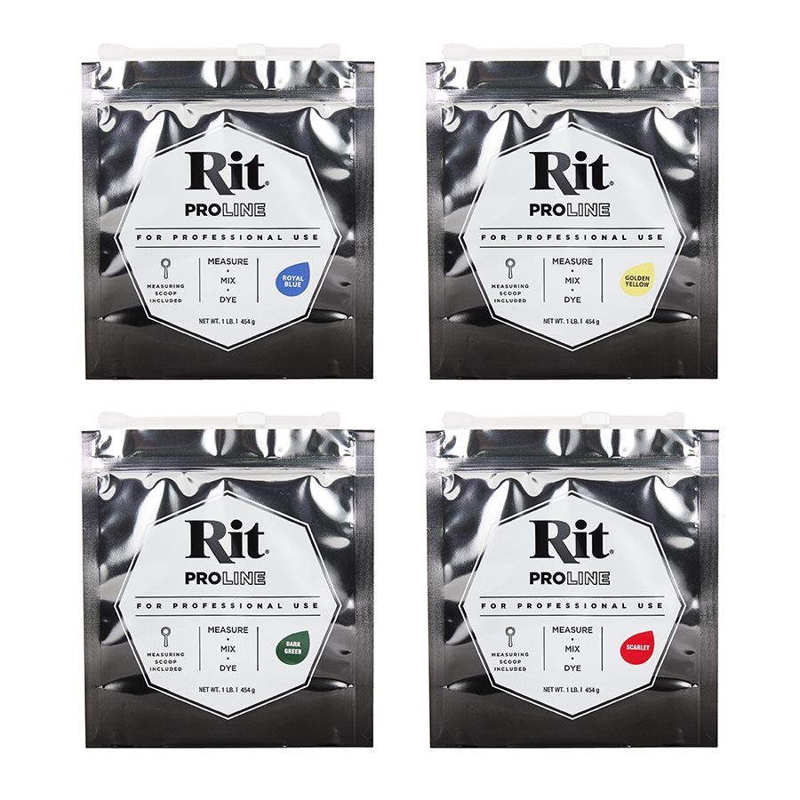 Rit ProLine Universal Textilfarbe 450g Rit-Dye Vier Verpackungen
